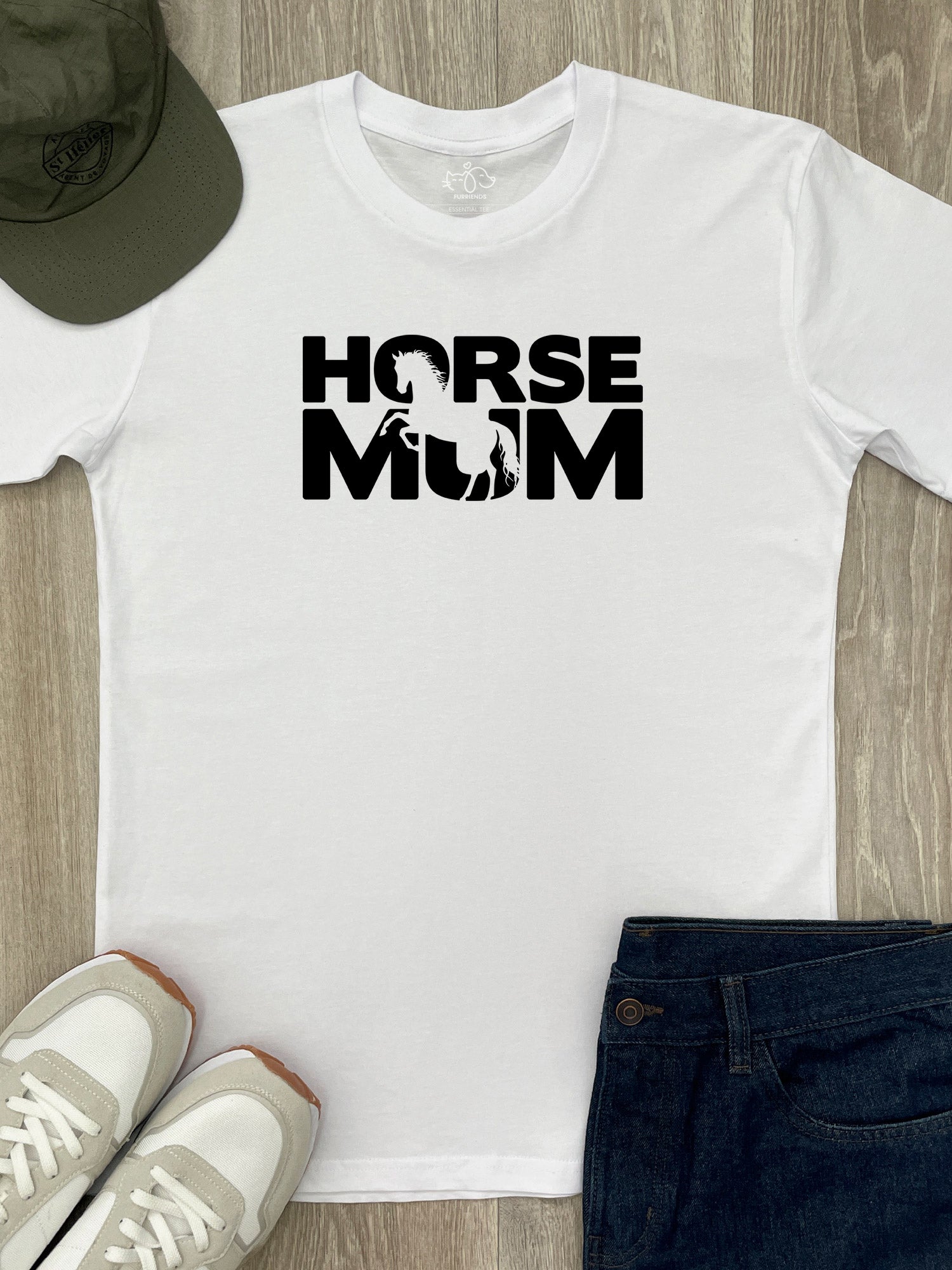 Horse Mum Silhouette Essential Unisex Tee