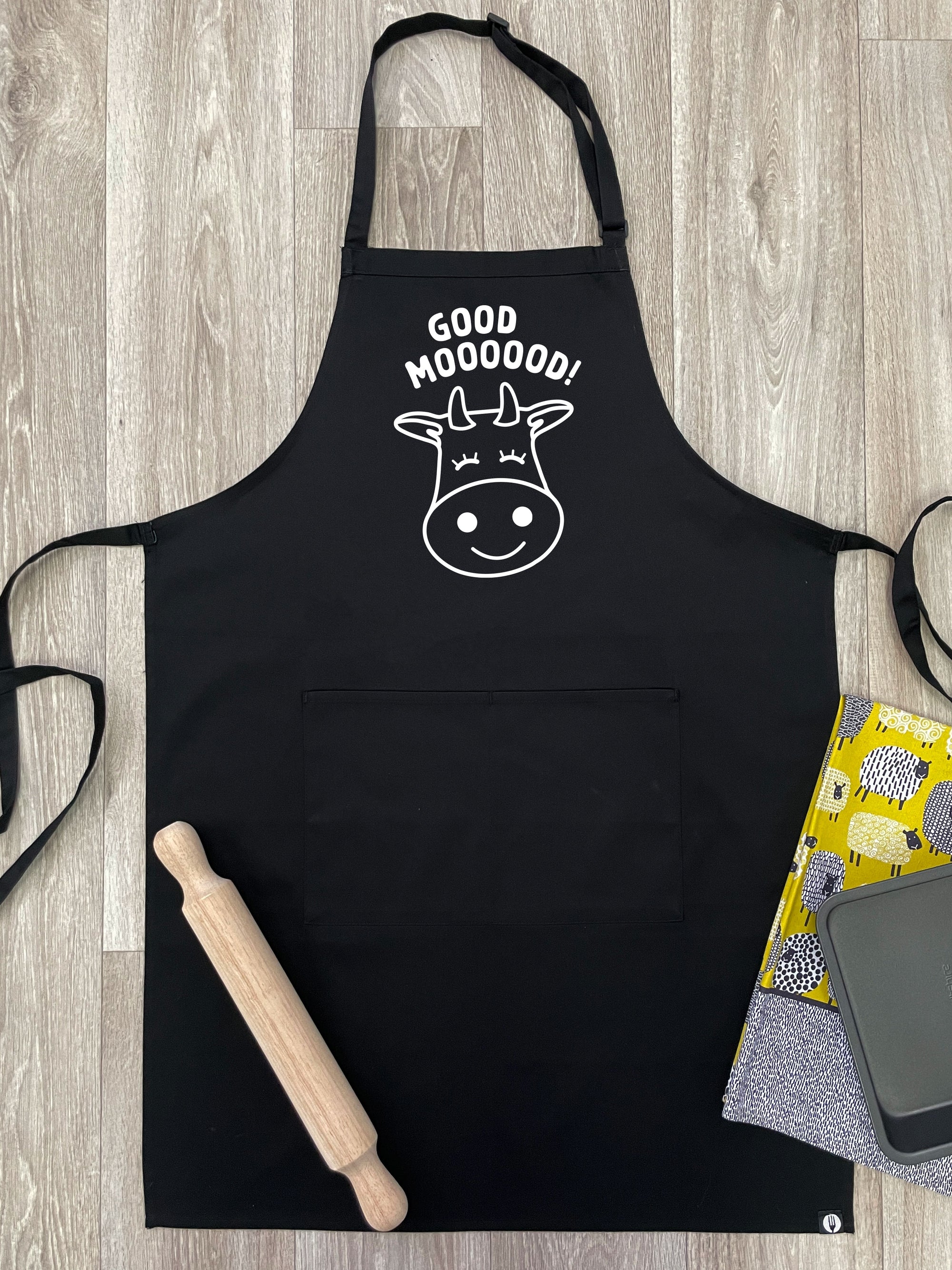 Good Moooood Bib Apron