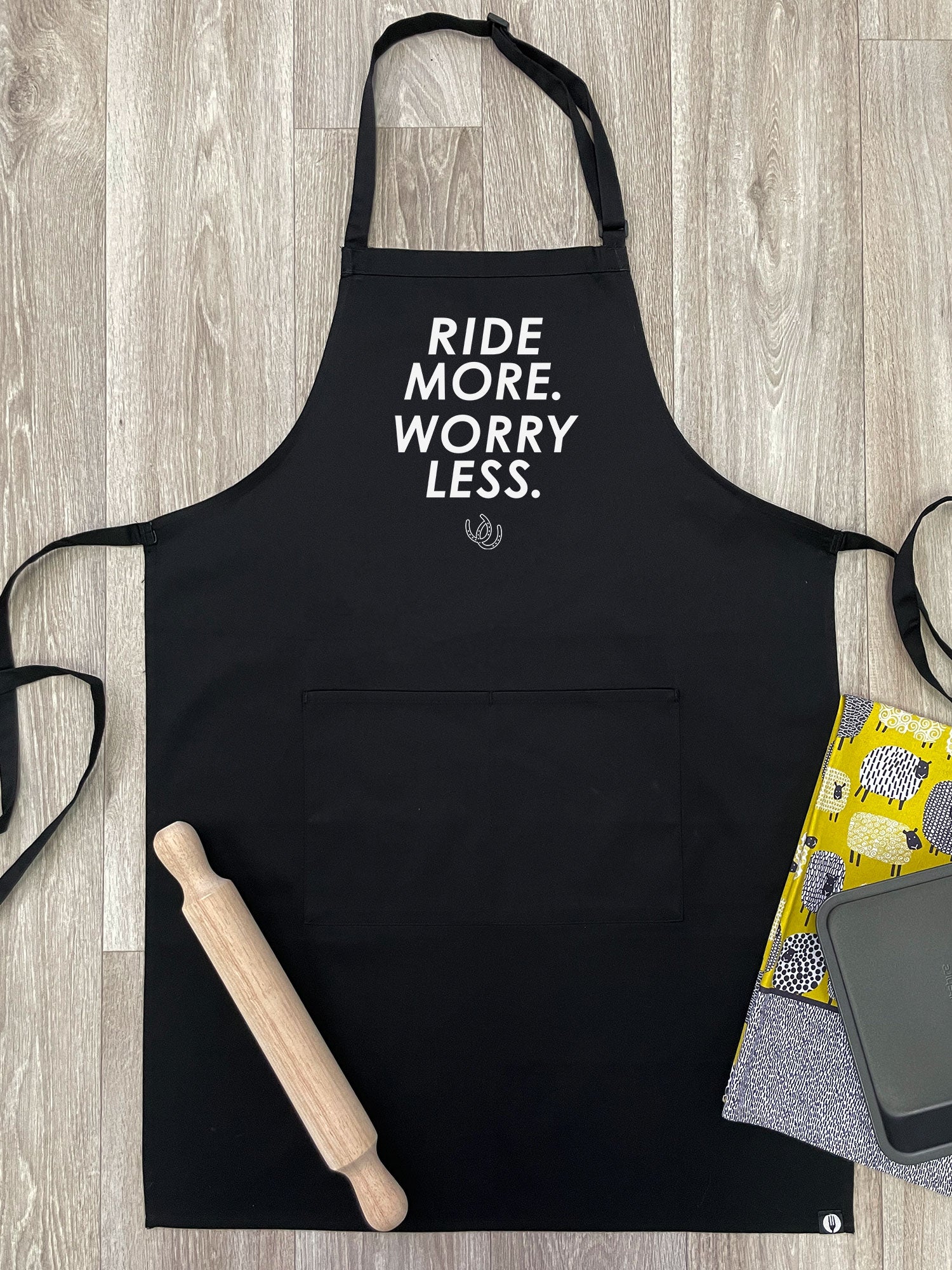 Ride More Worry Less Bib Apron