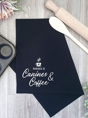 Canines & Coffee Tea Towel