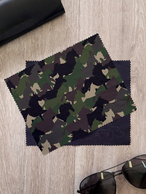 Camo Horses Microfibre Suede Glasses Cleaning Cloths (Twinpack)