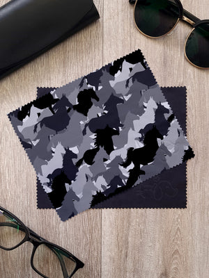 Camo Horses Microfibre Suede Glasses Cleaning Cloths (Twinpack)