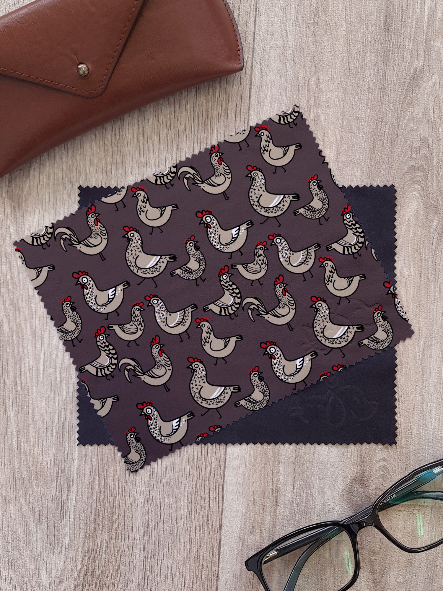 Chicken Splicken Microfibre Suede Glasses Cleaning Cloths (Twinpack)
