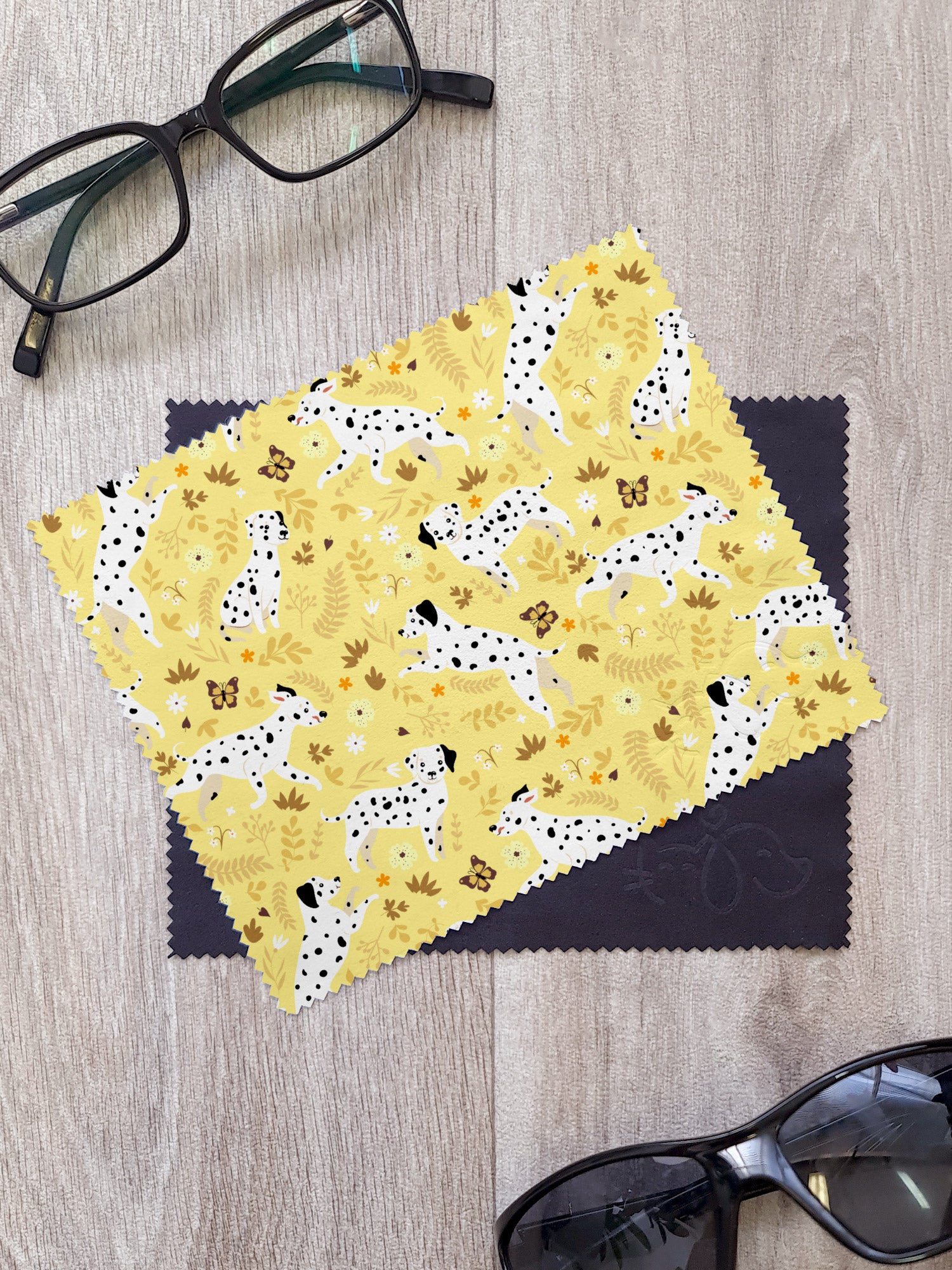 Dalmatian Patch Microfibre Suede Glasses Cleaning Cloths (Twinpack)