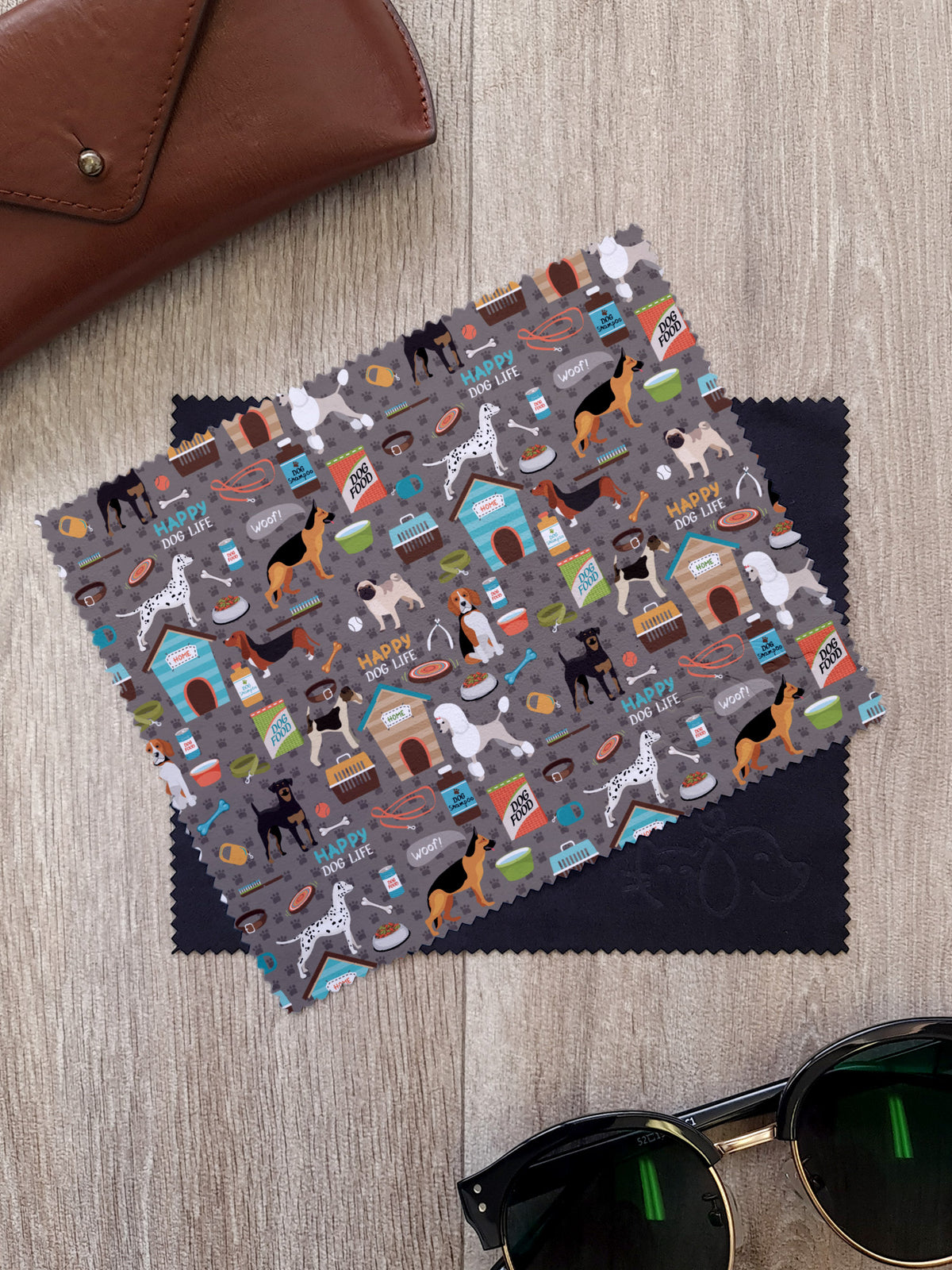 Dog Life Microfibre Suede Glasses Cleaning Cloths (Twinpack)