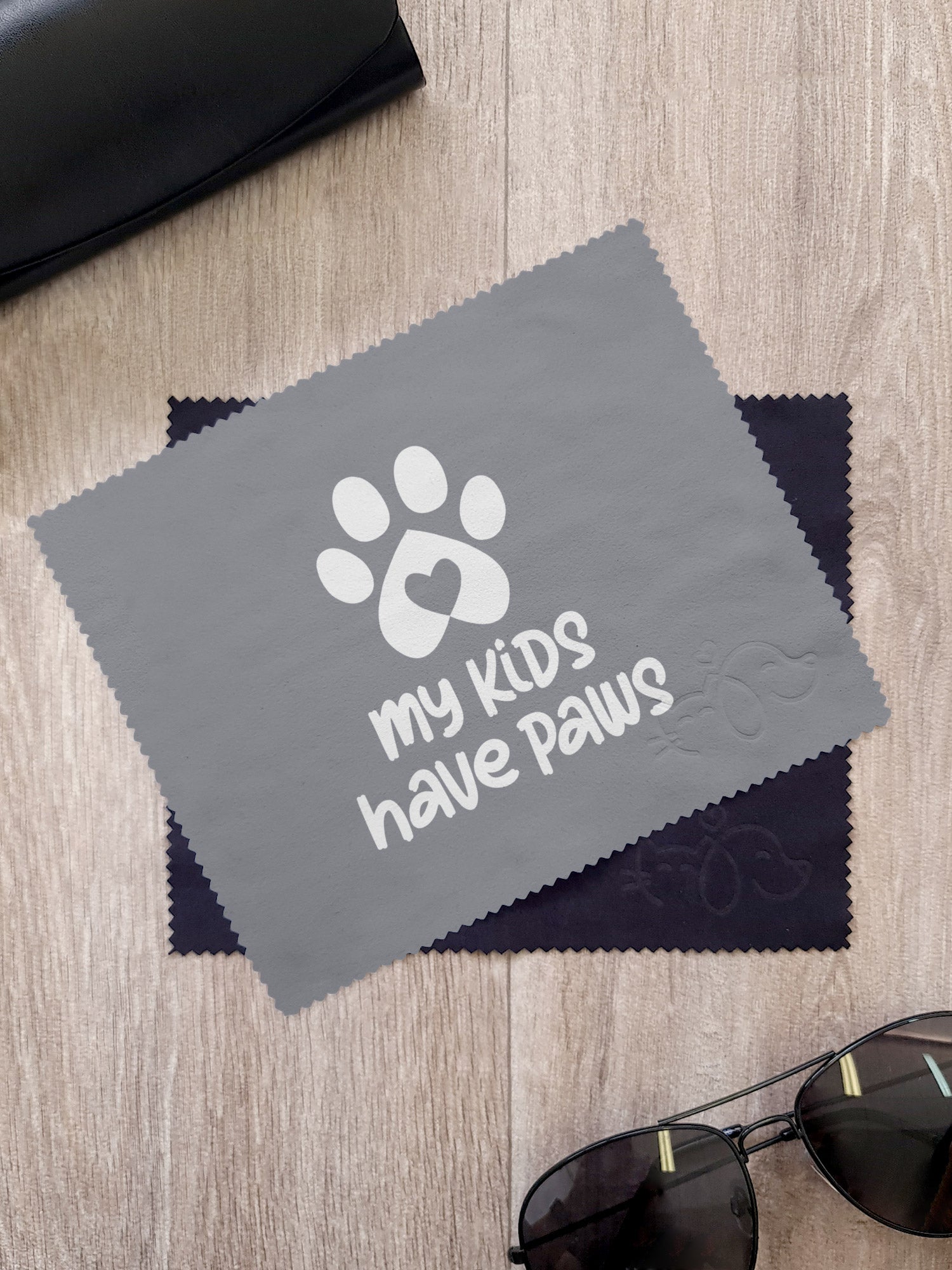 My Kids Have Paws Microfibre Suede Glasses Cleaning Cloths (Twinpack)