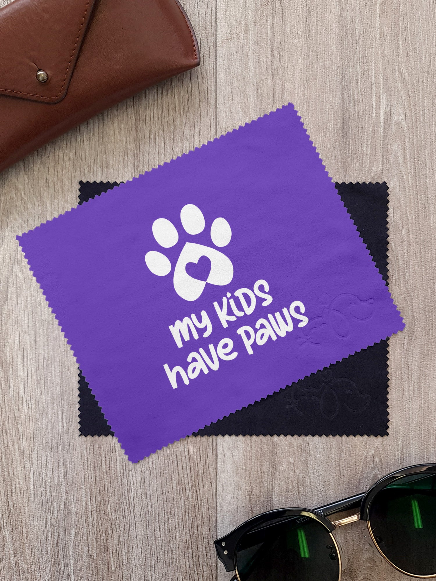 My Kids Have Paws Microfibre Suede Glasses Cleaning Cloths (Twinpack)
