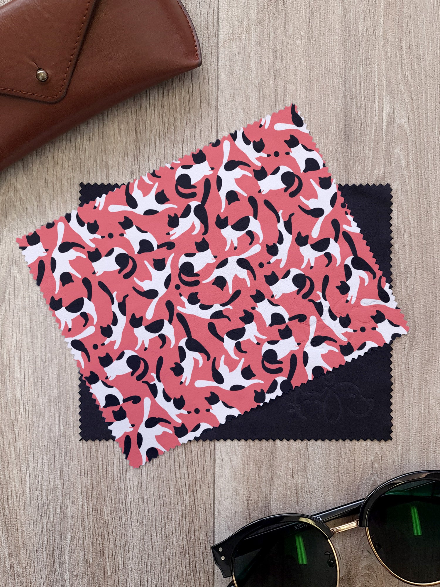 Patch The Cat Microfibre Suede Glasses Cleaning Cloths (Twinpack)