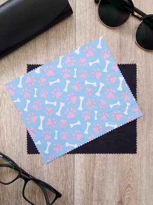 Paws & Bones Microfibre Suede Glasses Cleaning Cloths (Twinpack)