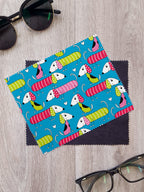 Sausage Dogs Microfibre Suede Glasses Cleaning Cloths (Twinpack)