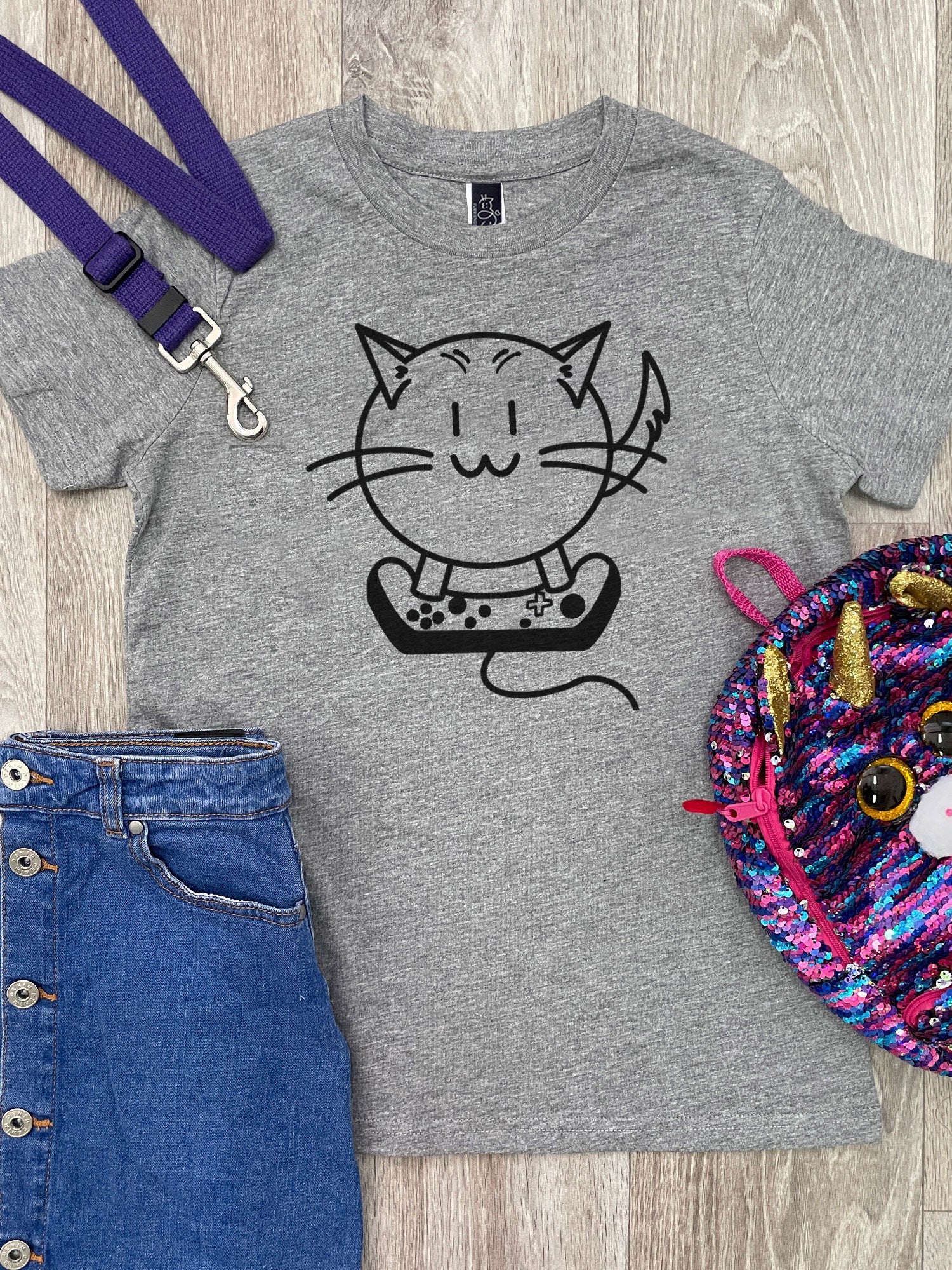 Gamer Cat Youth Tee