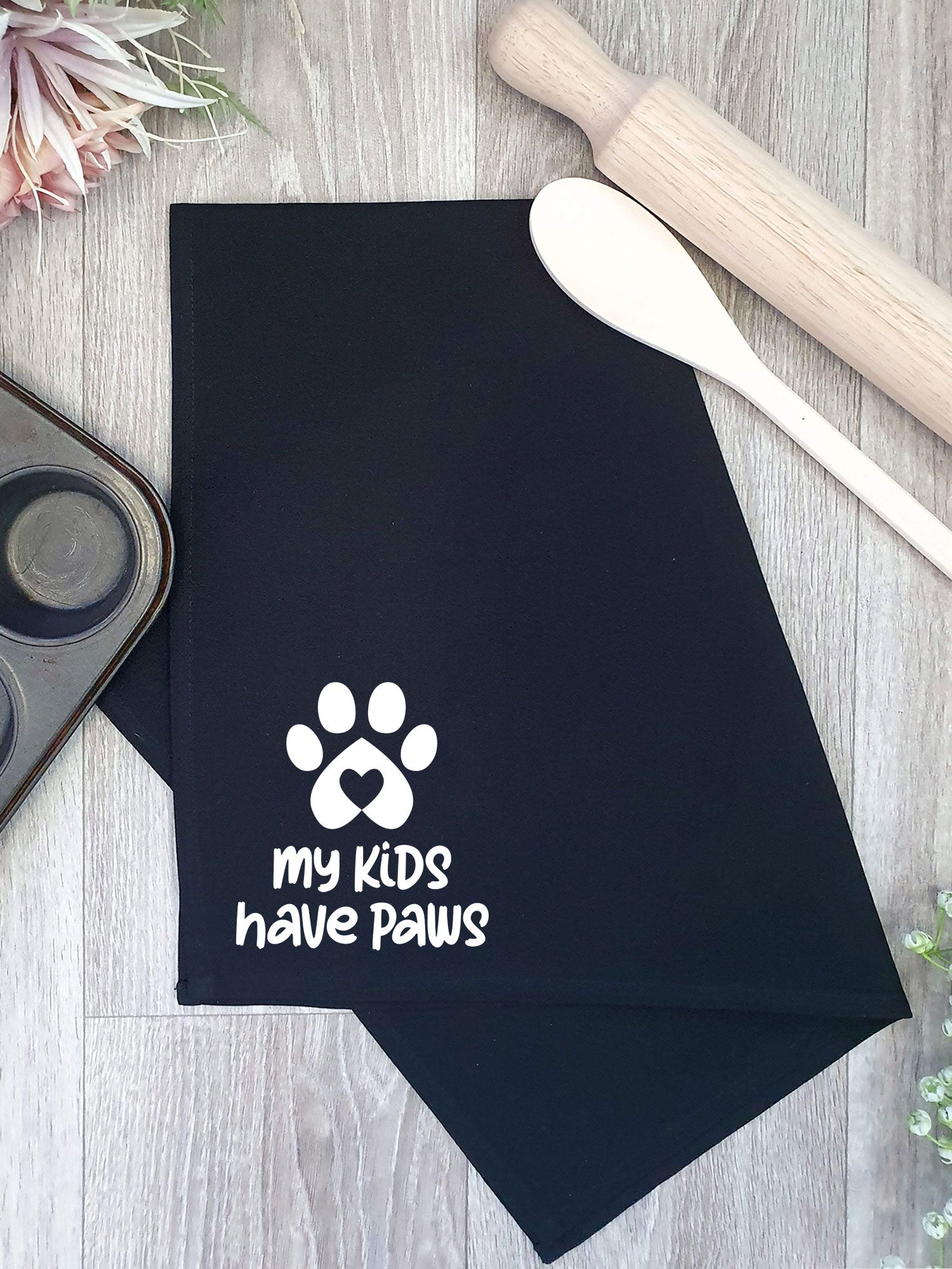 My Kids Have Paws Tea Towel