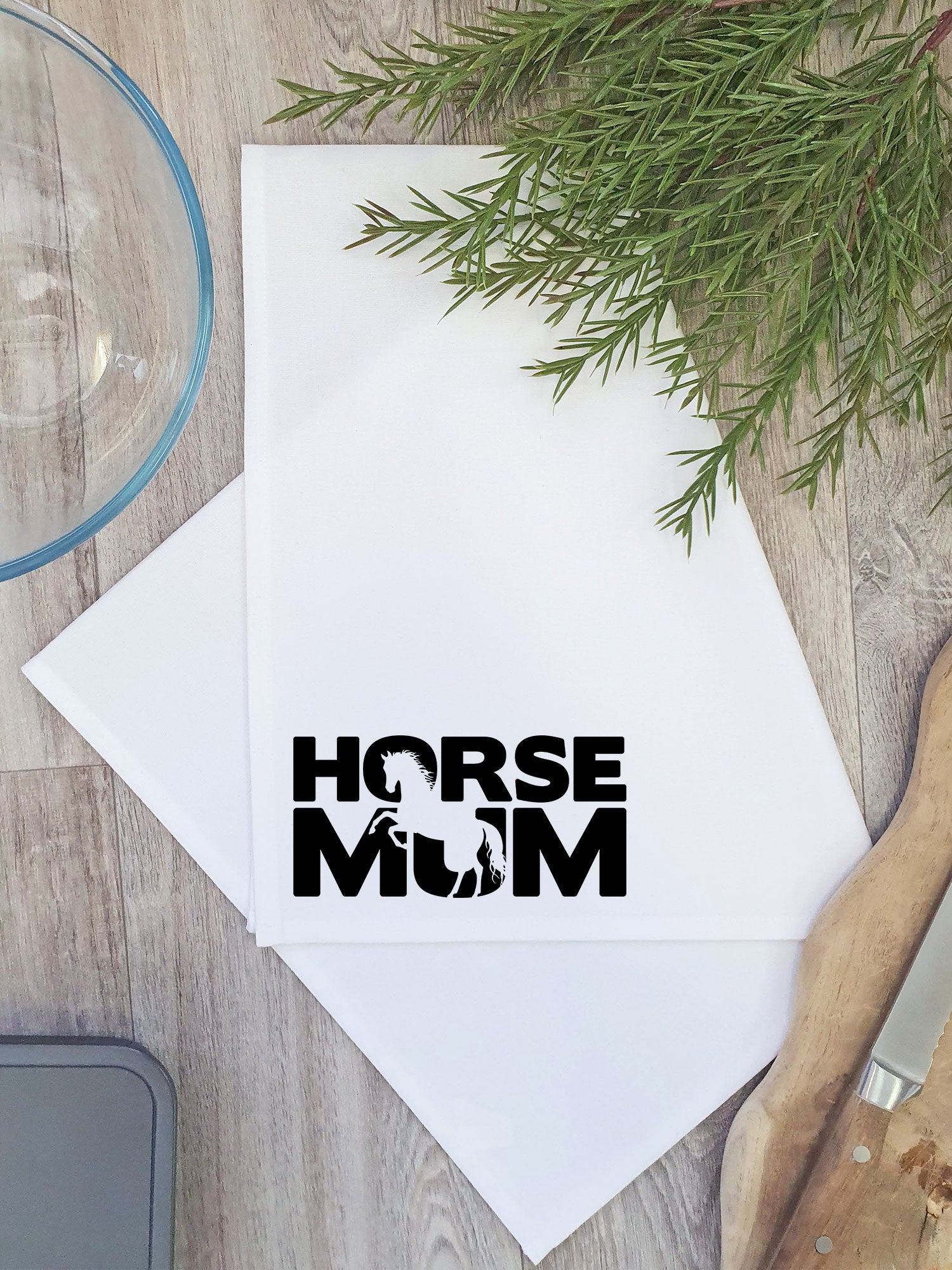 Horse Mum Silhouette Tea Towel