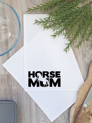 Horse Mum Silhouette Tea Towel
