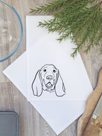Basset Hound Tea Towel