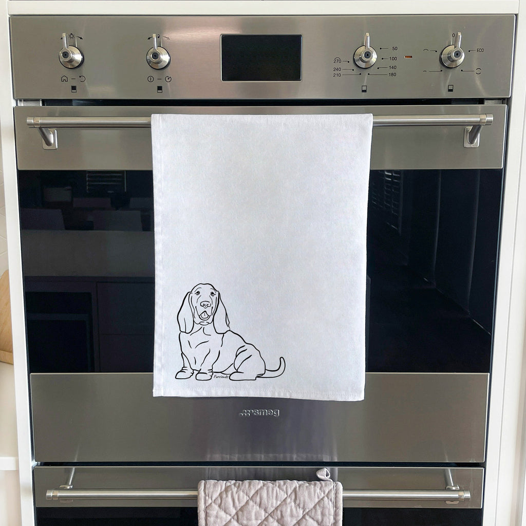 Basset Hound Tea Towel