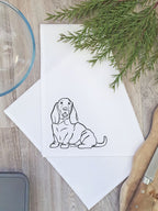 Basset Hound Tea Towel
