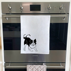 Border Collie Tea Towel