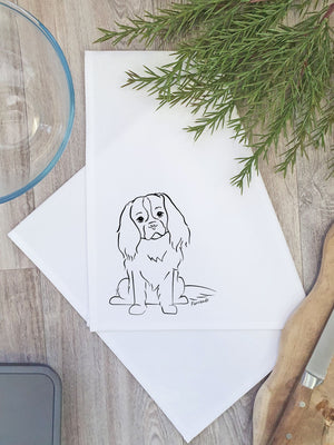 Cavalier King Charles Spaniel Tea Towel