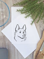 German Shepherd Tea Towel