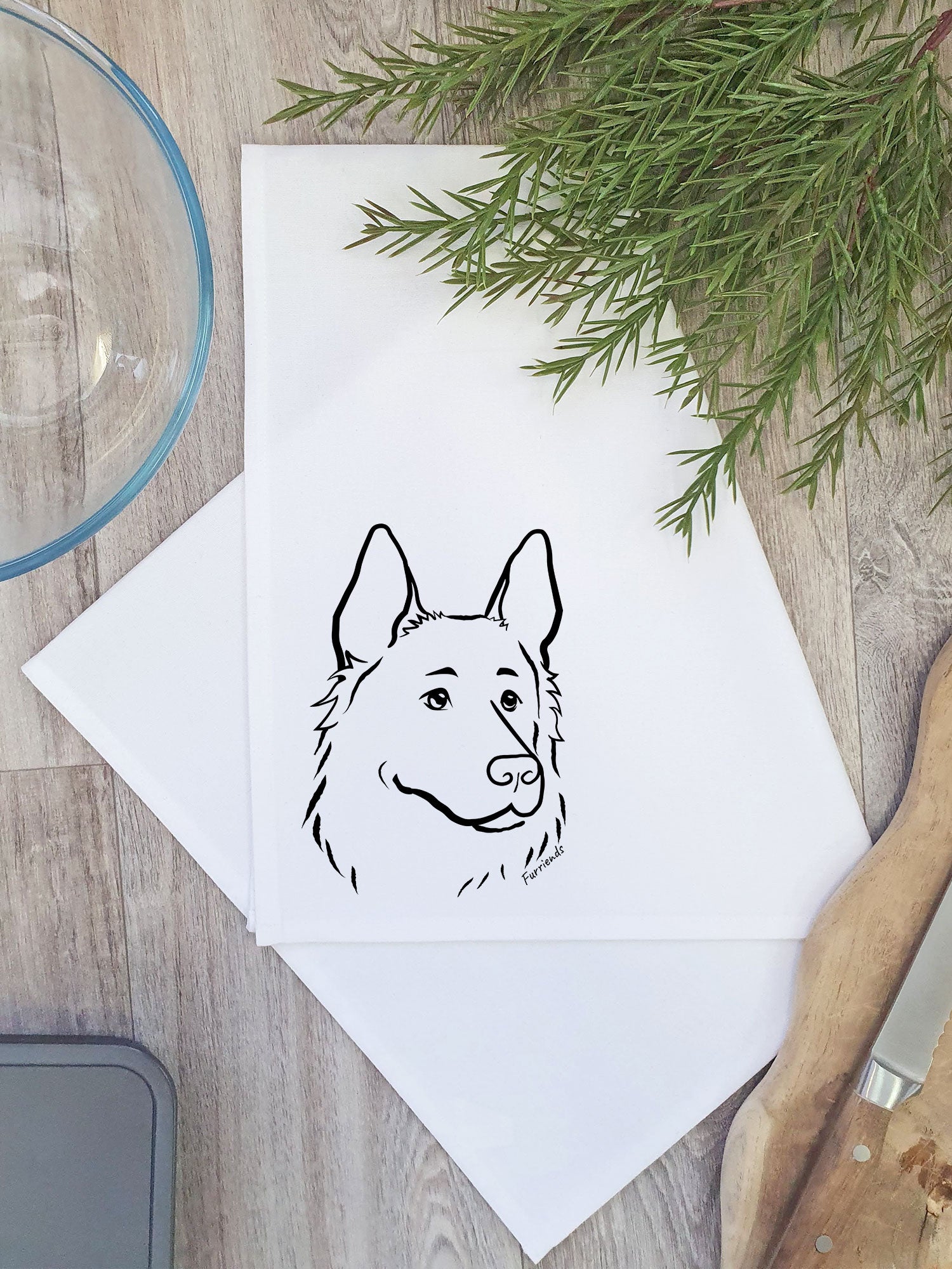 German Shepherd Tea Towel