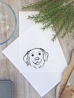 Golden Retriever Tea Towel