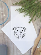 Staffordshire Bull Terrier Tea Towel