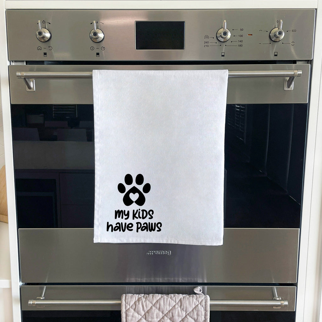 My Kids Have Paws Tea Towel