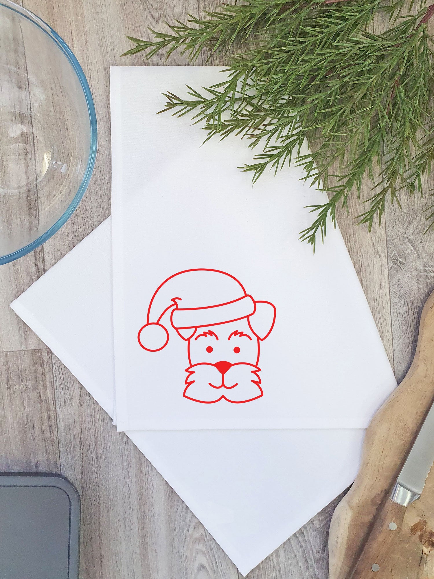 Eggnog The Dog Tea Towel