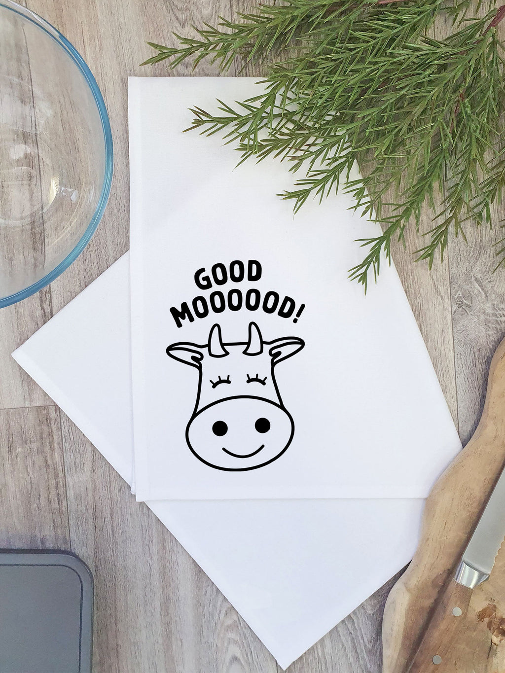 Good Moooood Tea Towel