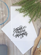 Think Pawsitive Thoughts Tea Towel