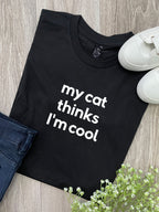 My Cat Thinks I'm Cool Ava Women's Regular Fit Tee