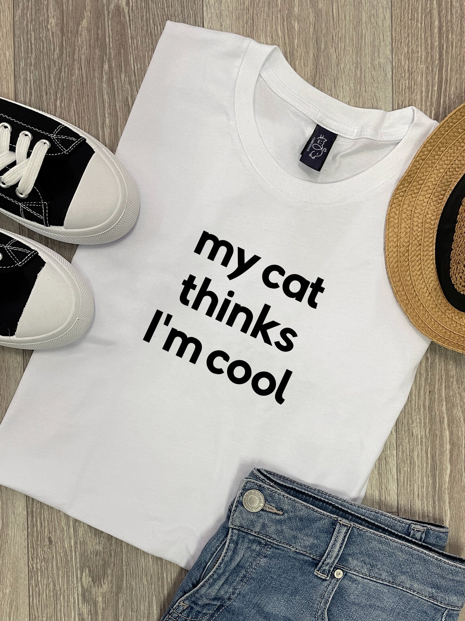 My Cat Thinks I'm Cool Ava Women's Regular Fit Tee