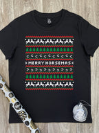 Merry Horsemas Ugly Sweater Ava Women's Regular Fit Tee