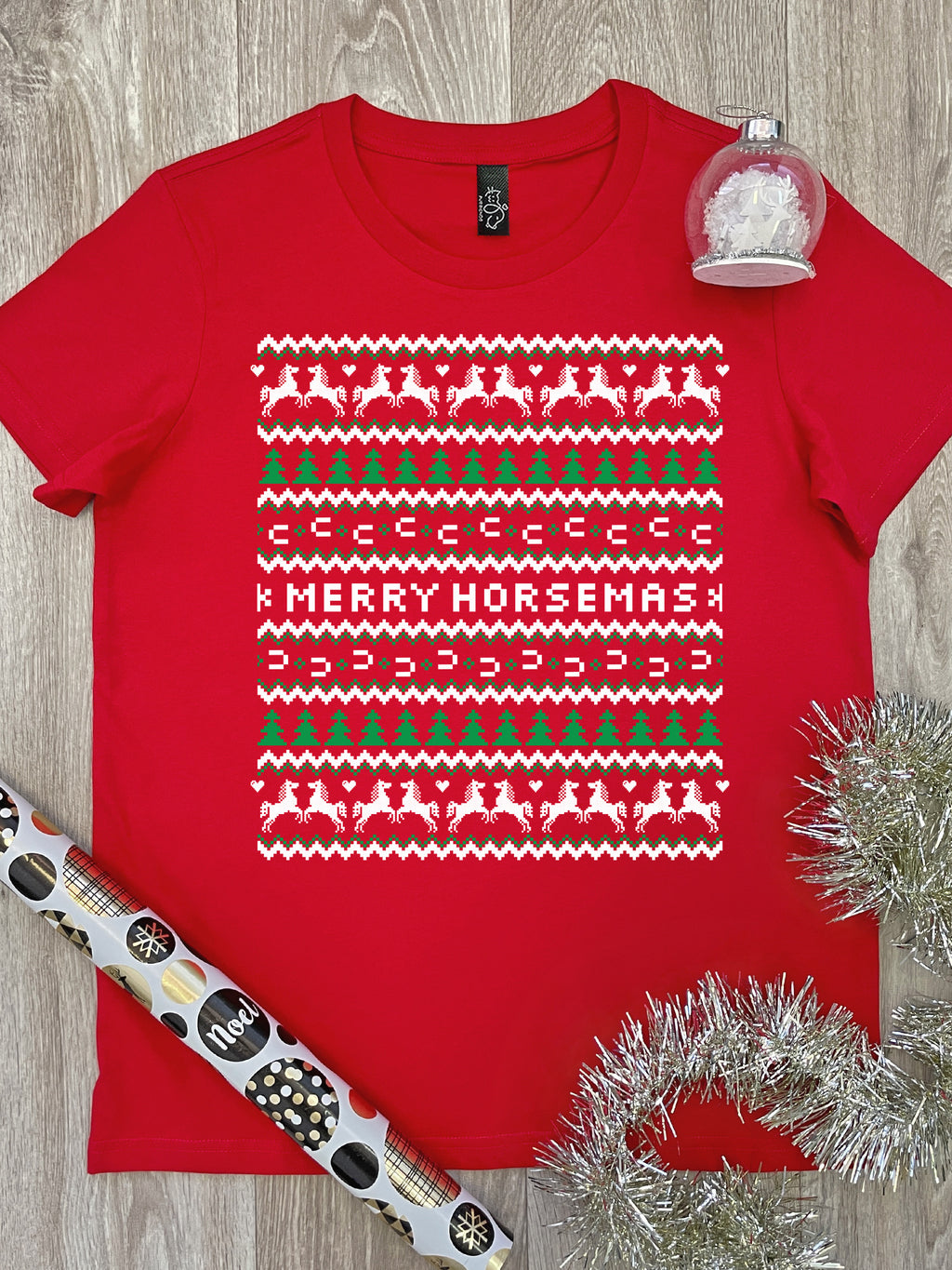 Merry Horsemas Ugly Sweater Ava Women's Regular Fit Tee