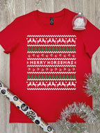 Merry Horsemas Ugly Sweater Ava Women's Regular Fit Tee