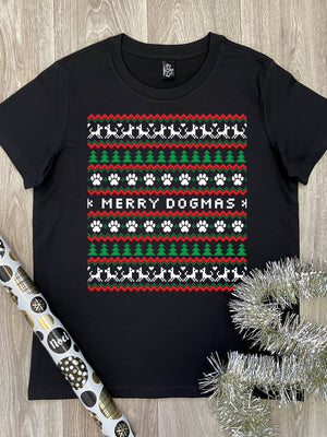 Merry Dogmas Ugly Sweater Ava Women's Regular Fit Tee