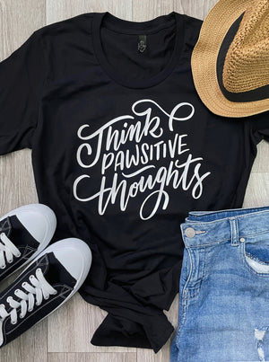 Think Pawsitive Thoughts Chelsea Slim Fit Tee