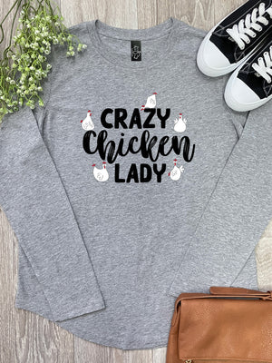 Crazy Chicken Lady Olivia Long Sleeve Tee