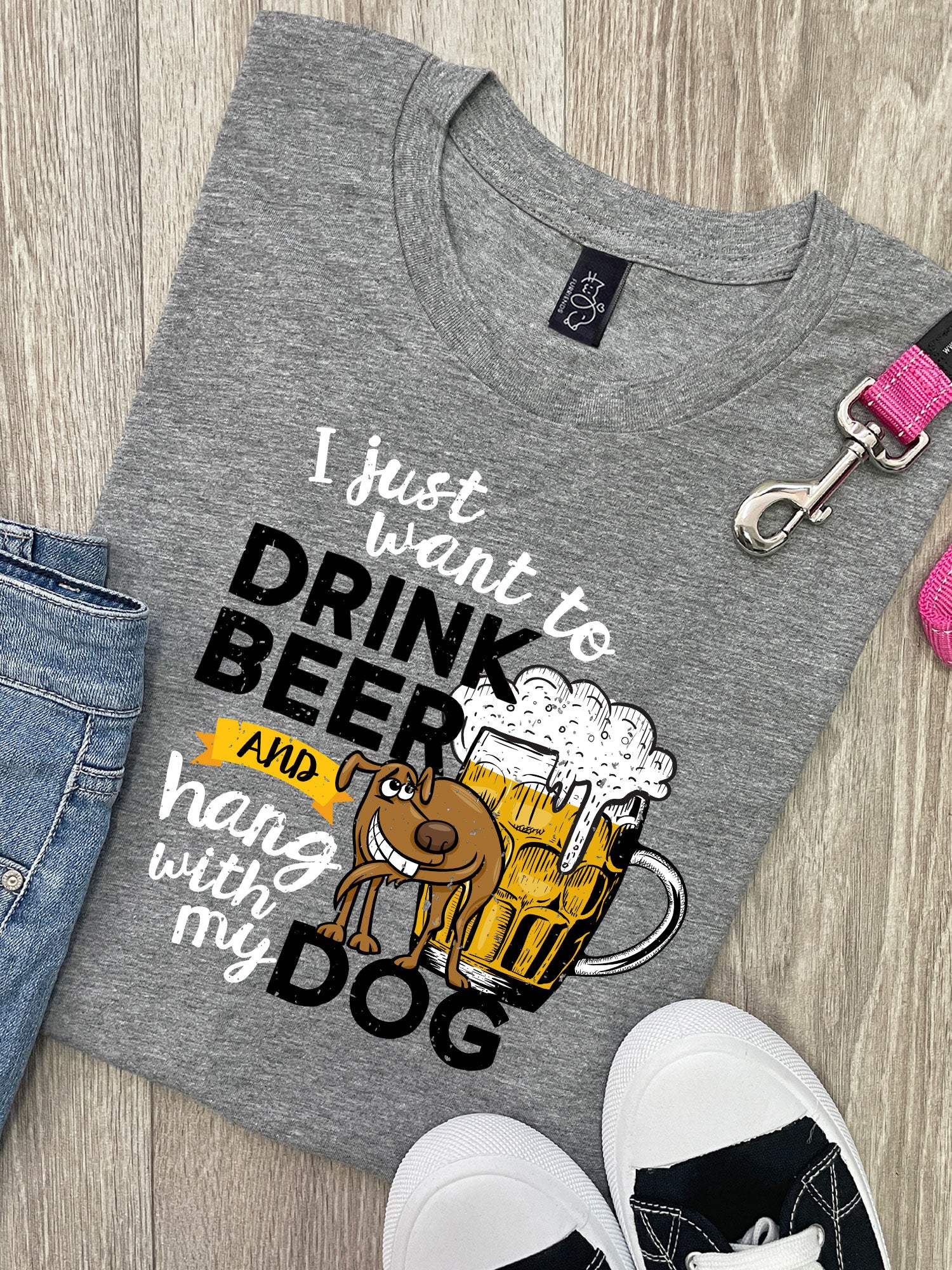 Drink Beer & Hang With My Dog Ava Women's Regular Fit Tee
