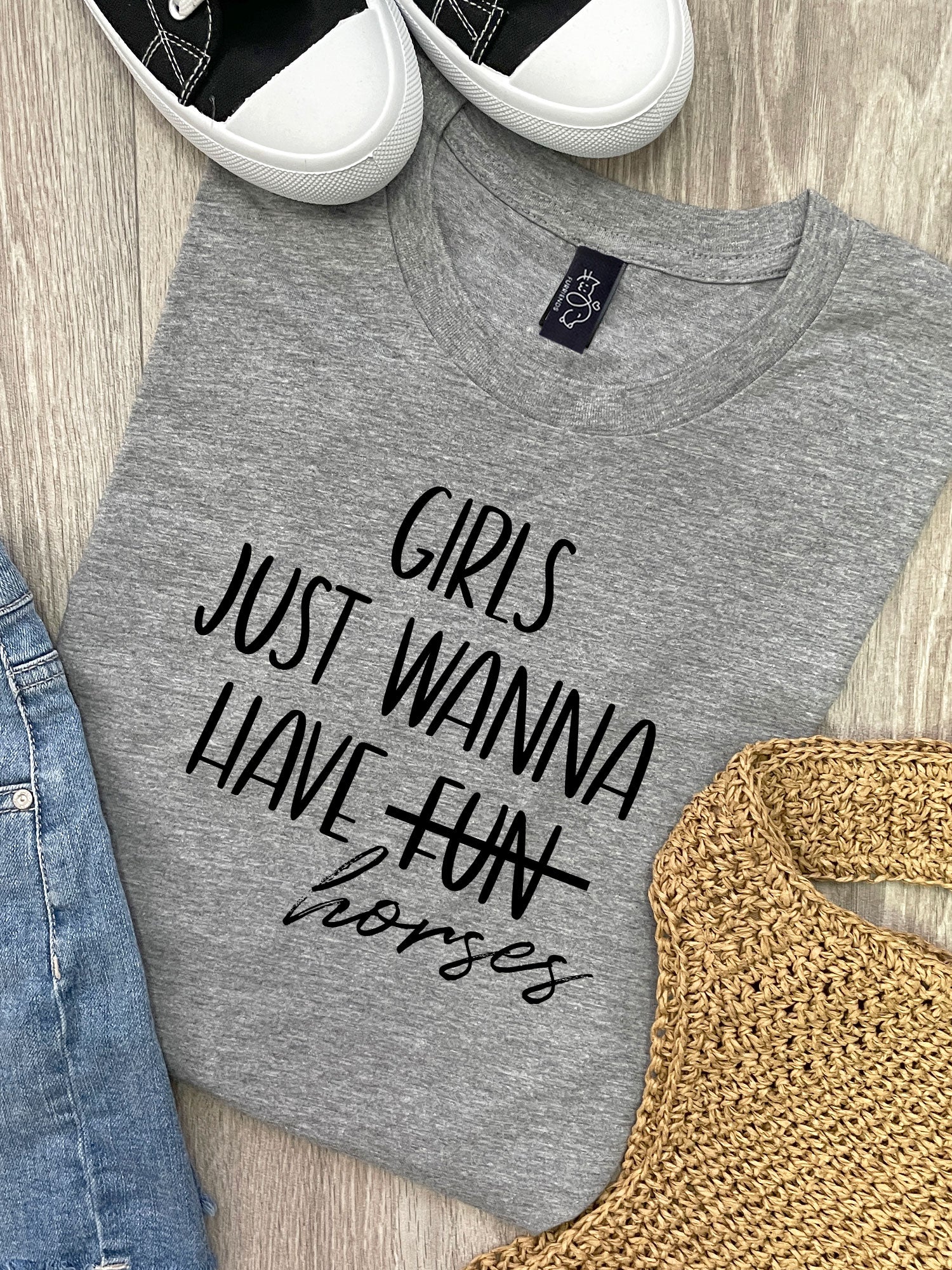 Girls Just Wanna Have Horses Ava Women's Regular Fit Tee