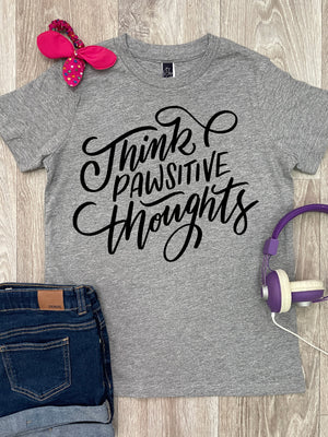 Think Pawsitive Thoughts Youth Tee