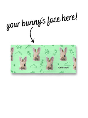 Custom Rabbit Face Eco Performance Headband