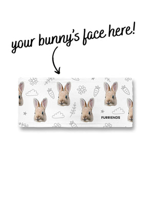 Custom Rabbit Face Eco Performance Headband