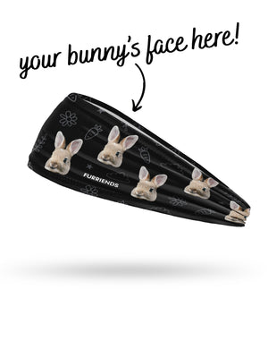 Custom Rabbit Face Eco Performance Headband