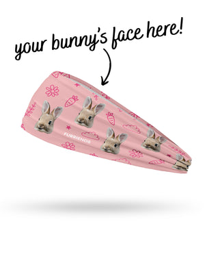 Custom Rabbit Face Eco Performance Headband