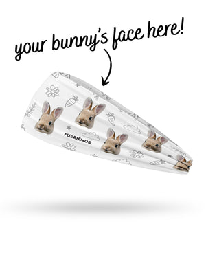 Custom Rabbit Face Eco Performance Headband