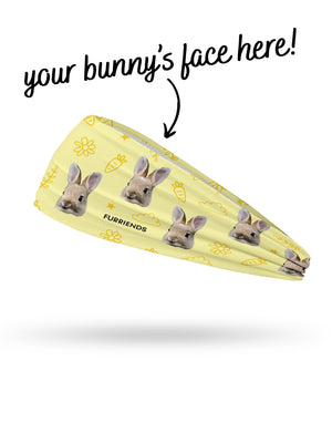 Custom Rabbit Face Eco Performance Headband
