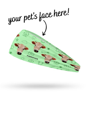 Custom Farm Animal Face Eco Performance Headband