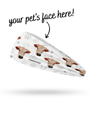 Custom Farm Animal Face Eco Performance Headband